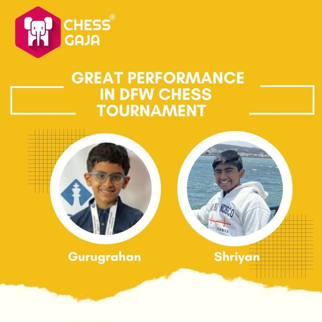 Great Performance by Chess Gaja students in DFW Chess Tournament