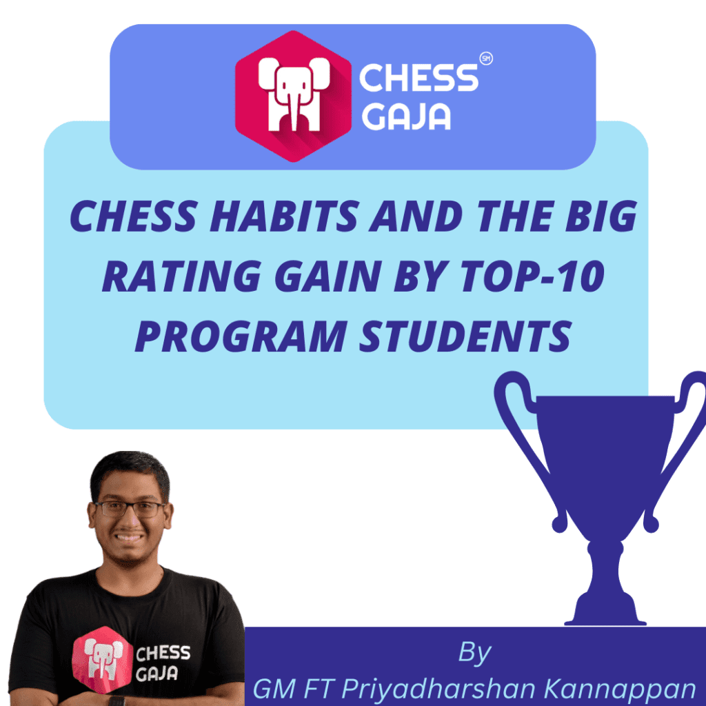 Chess Habits and The big rating gain by Top-10 program students