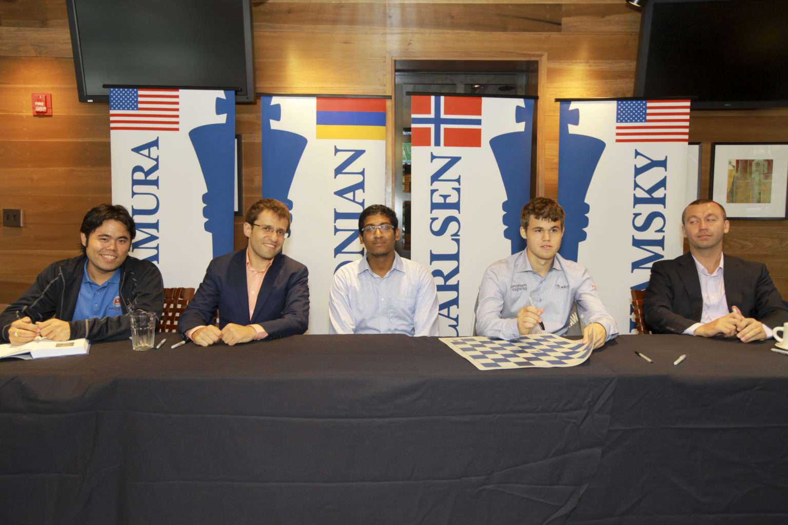 GM Priyadharshan Kannappan founder of Chess Gaja along with fellow GrandMasters Magnus Carlsen, Levon Aronian, Gata Kamsky, and Hikaru Nakamura