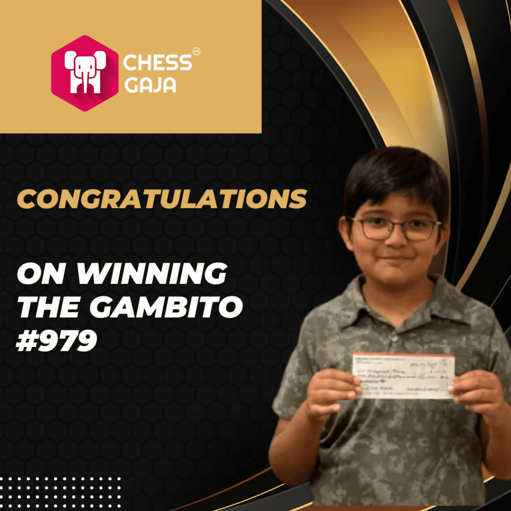 Priyansh won the Gambito #979 Tournament