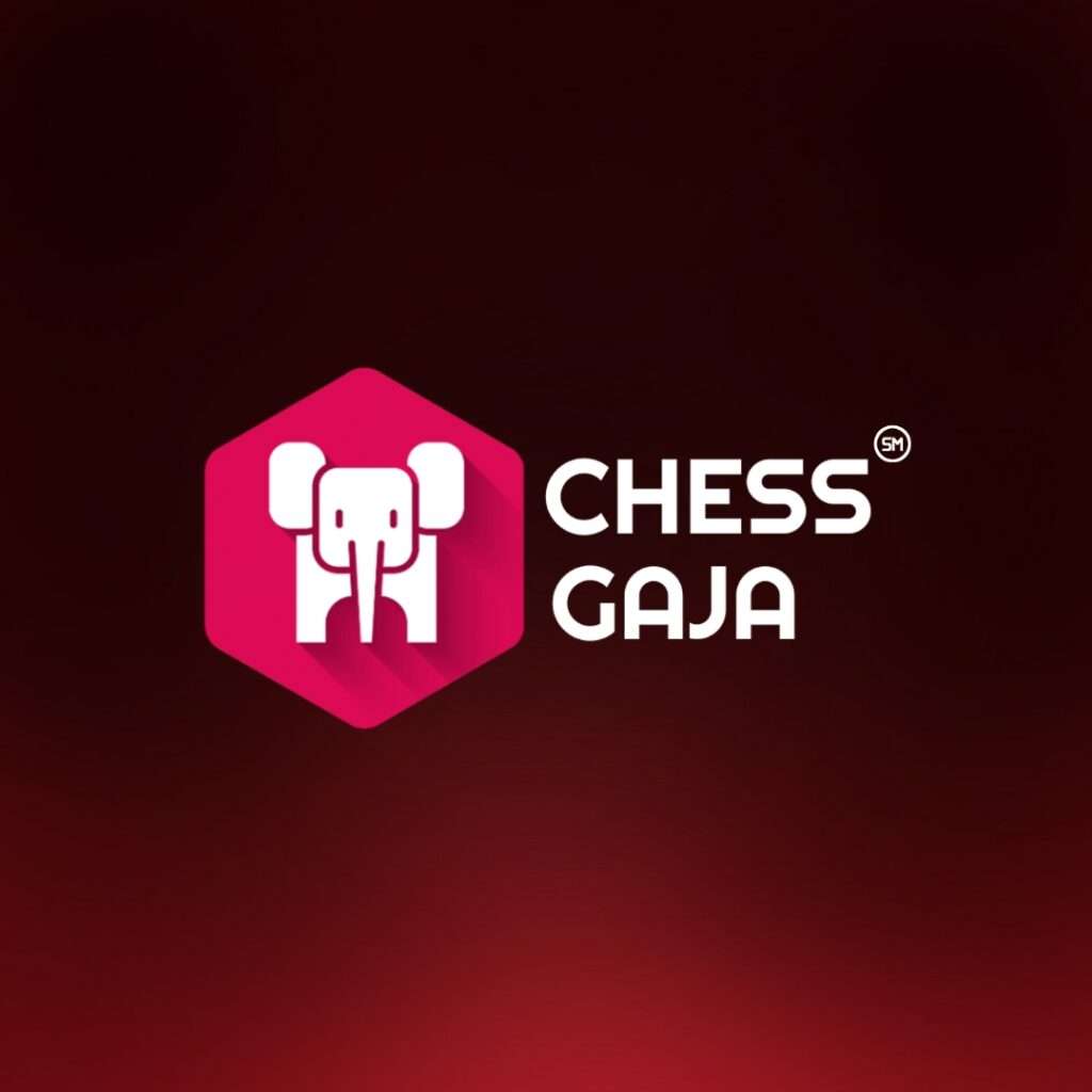 The logo for chess for beginners gaja.