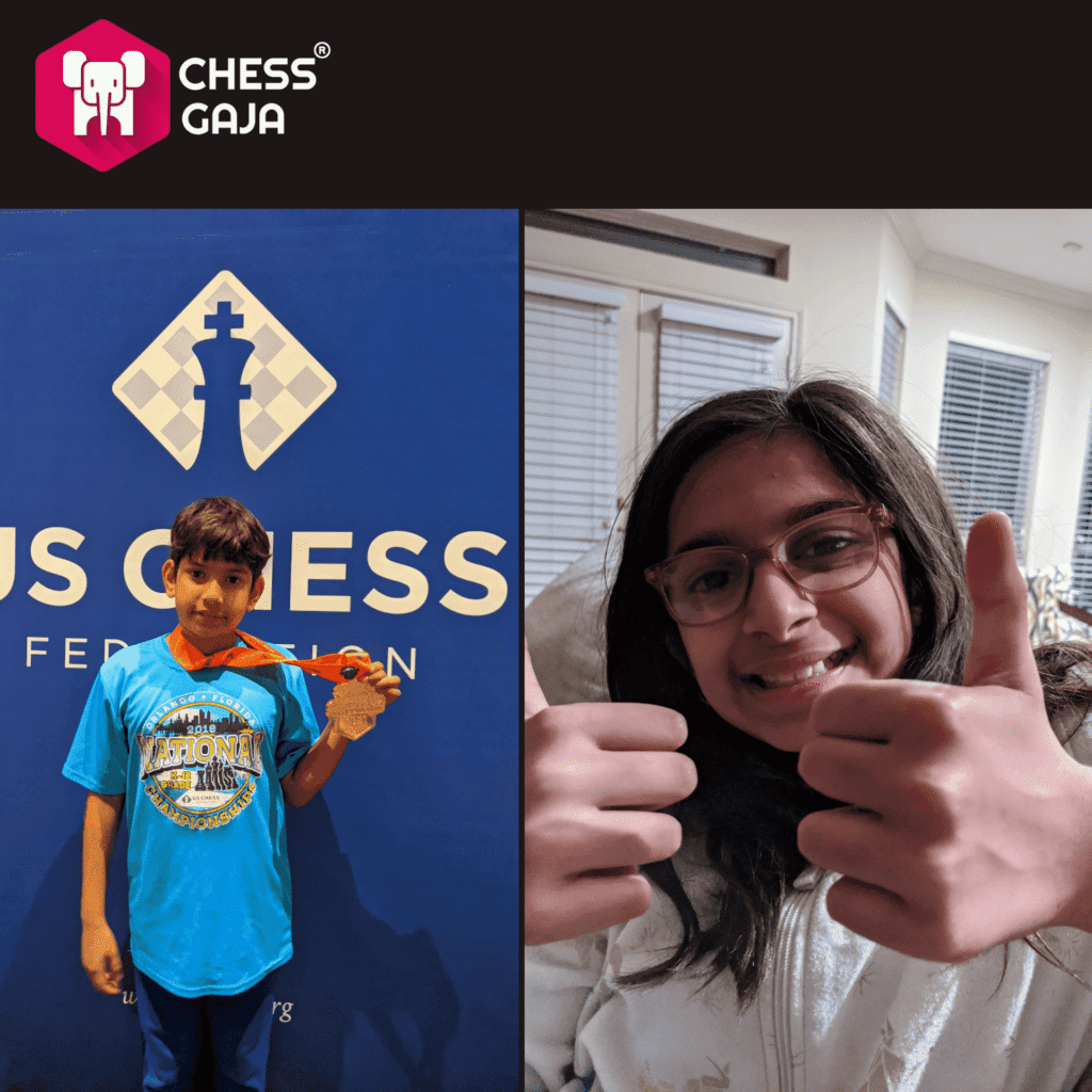 Mihika and Anish Chess Gaja