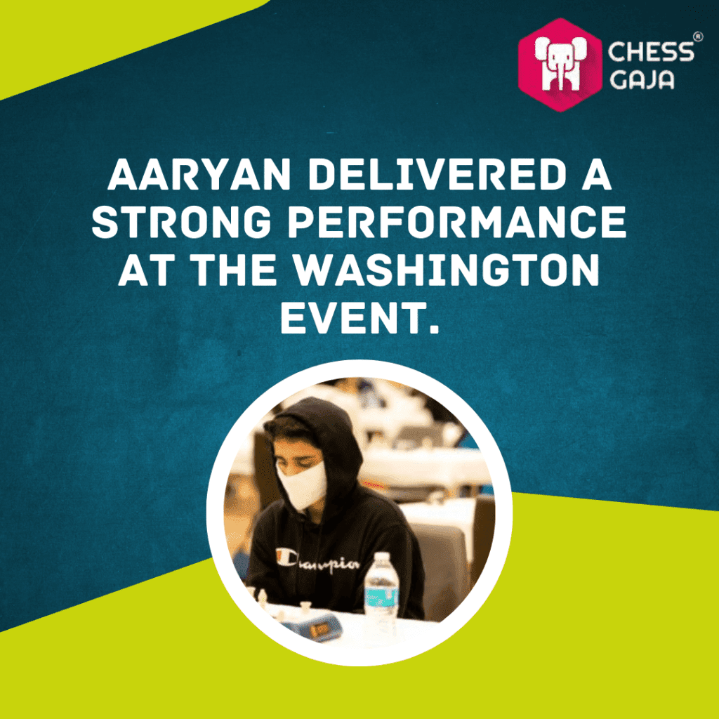 Aryan Delivered a strong performance at the Washington Event