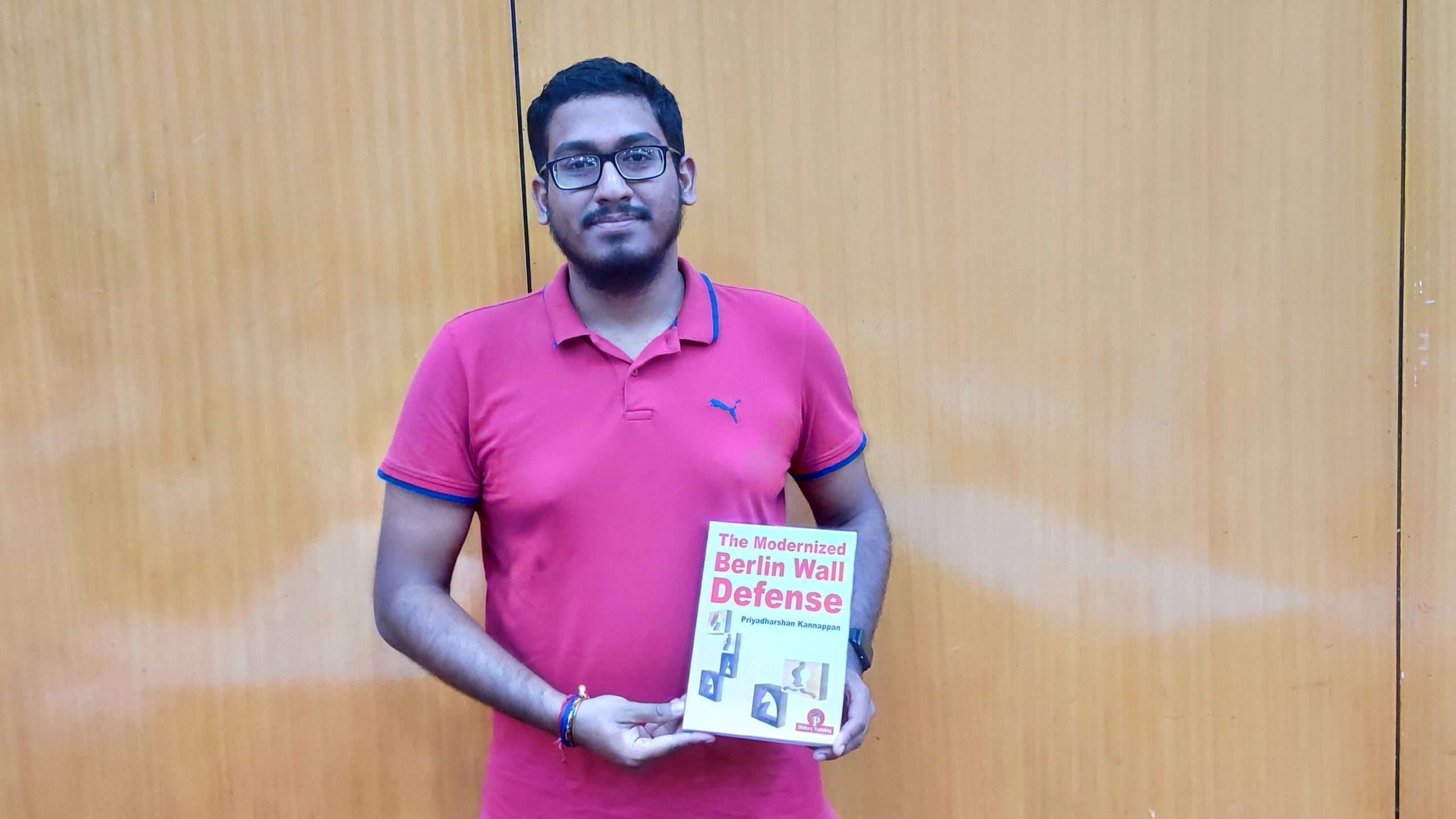 GM Priyadharshan Kannappan founder of Chess Gaja with his best selling book "The Modernized Berlin Wall Defense" published by Thinkers Publishing in 2019