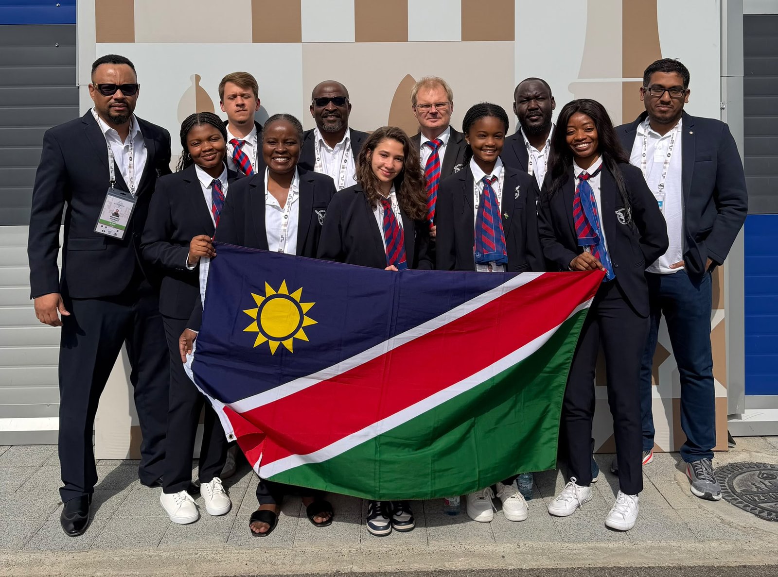 Namibia olympiad team coached by GM Priyadharshan