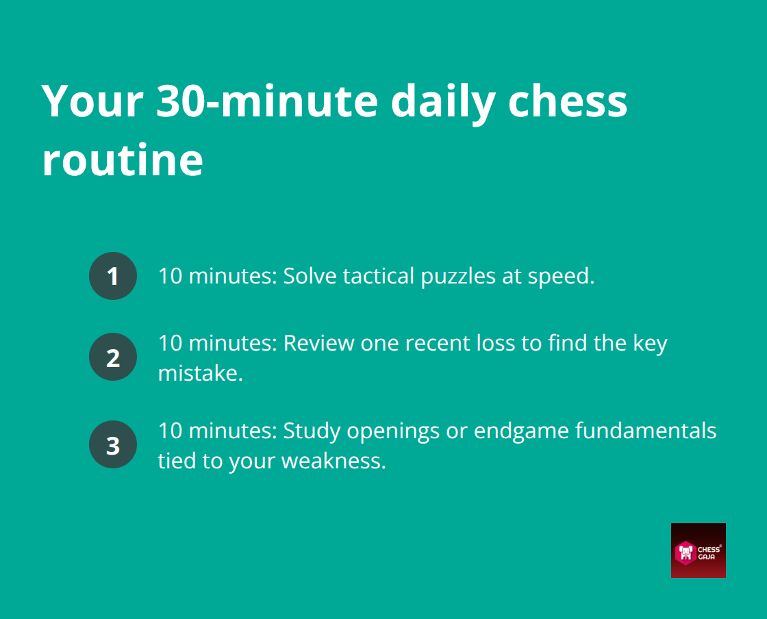 Three-step 30-minute chess routine for busy adults in the UAE. - adult beginners guide chess
