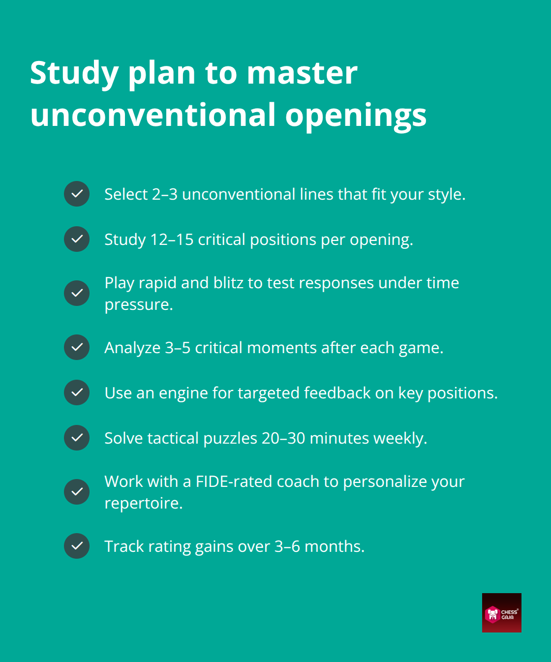 Actionable steps to learn and apply offbeat opening systems effectively